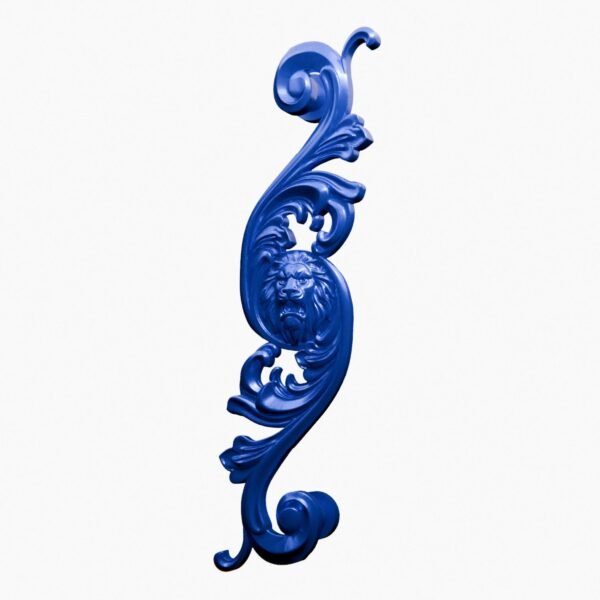 Arabesque Classica — Lion Rugissant — XL — Bleu Electrique