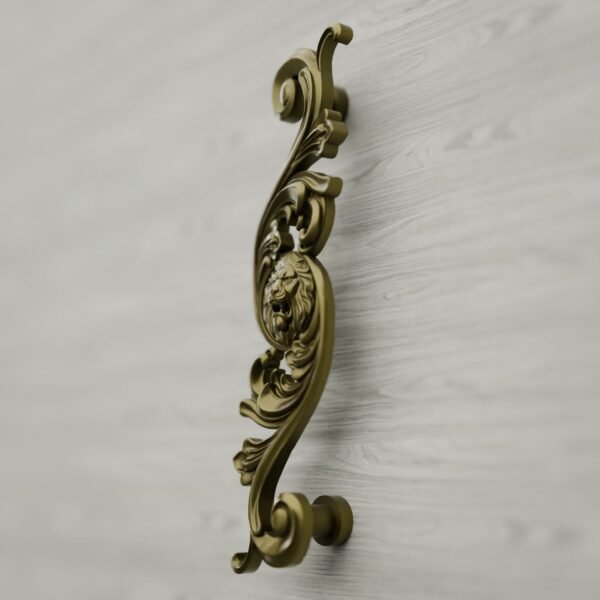 Arabesque Classica — Lion Rugissant — XL — Laiton Satiné