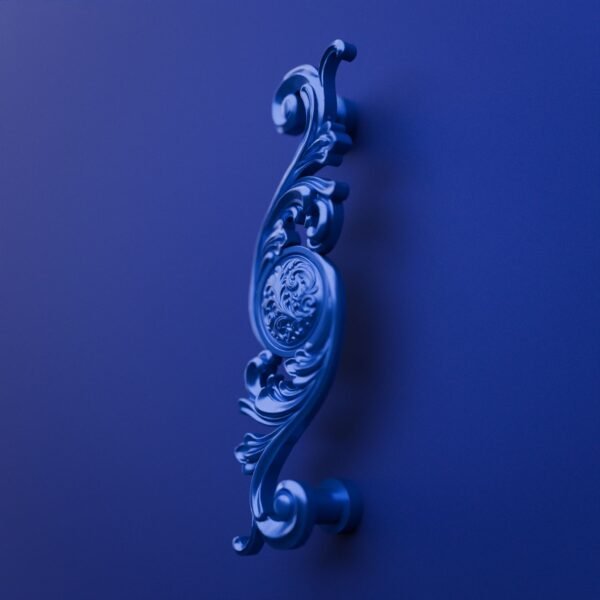 Classica Arabesque, Scrollwork, L, Electric Blue