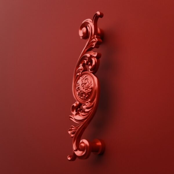 Classica Arabesque, Scrollwork, L, Candy Red