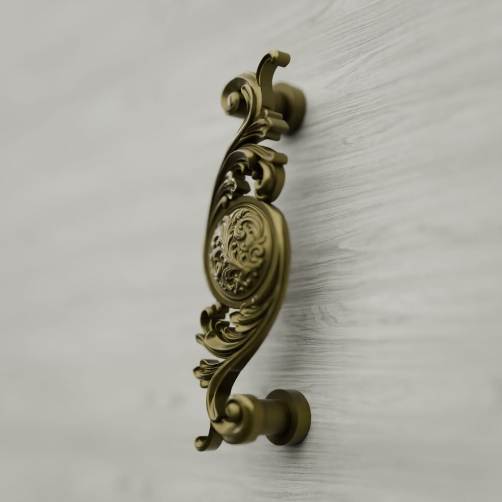 Classica Arabesque, Scrollwork, M, Satin Brass - Holdon Paris
