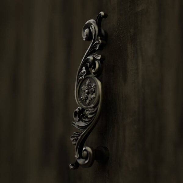 Classica Arabesque, Rosette, L, Antique Brass