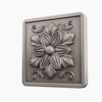 Carré Palazzo Rosace Aluminium Satiné - Holdon Paris