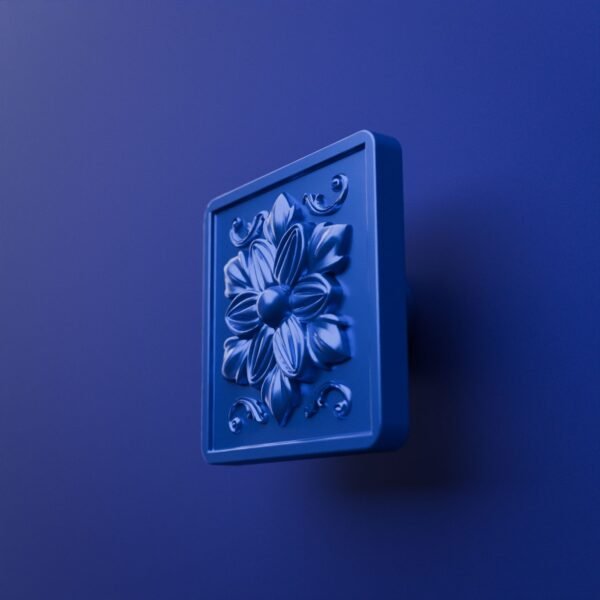 Palazzo Square, Rosette, L, Electric Blue