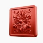 Carré Palazzo Rosace Candy Red - Holdon Paris