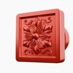 Carré Palazzo Rosace Candy Red - Holdon Paris