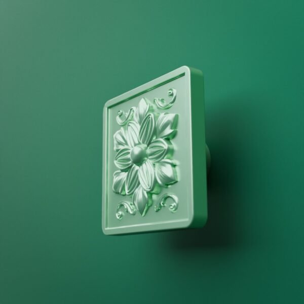 Palazzo Square, Rosette, L, Light Emerald