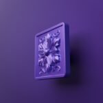 Carré Palazzo Rosace Lilas Sombre - Holdon Paris