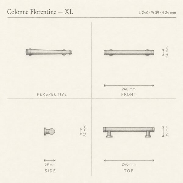 Colonne Florentine Essentiel sketch 3D - Holdon Paris