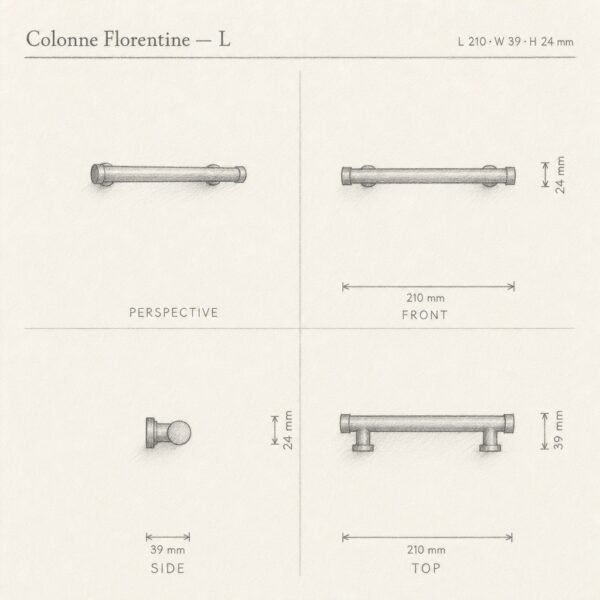Colonne Florentine Essentiel sketch 3D - Holdon Paris