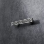 Palazzo Slim Bar, Scrollwork, S, Satin Aluminum