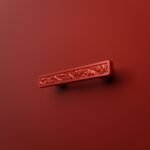 Palazzo Slim Bar, Scrollwork, S, Candy Red