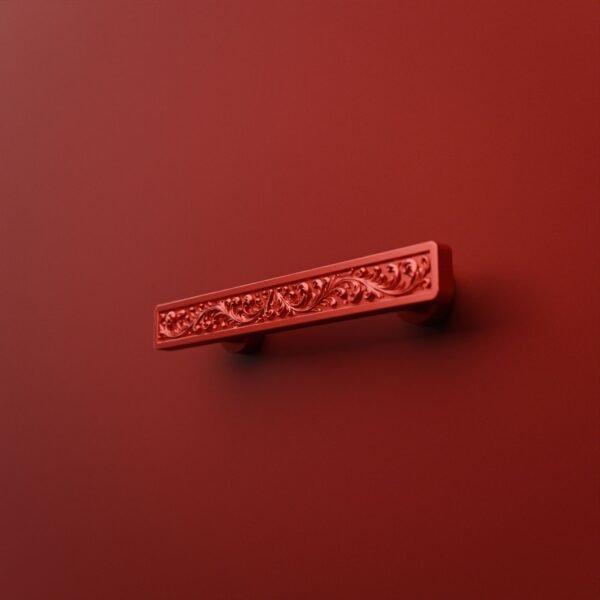 Palazzo Slim Bar, Scrollwork, S, Candy Red