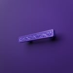 Palazzo Slim Bar, Scrollwork, S, Dark Lilac
