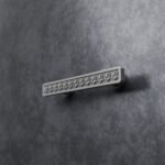 Palazzo Slim Bar, Rosette, S, Satin Aluminum