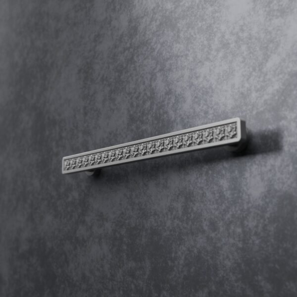 Demibarre Palazzo — Rosace — XL — Aluminium Satiné