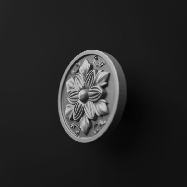 Rond Classica — Rosace — L — Aluminium Satiné