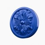Rond Classica Rosace Bleu Electrique - Holdon Paris