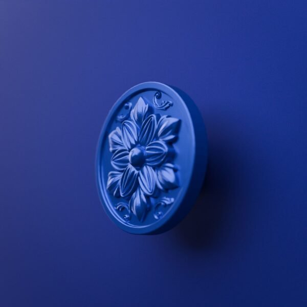 Rond Classica — Rosace — L — Bleu Electrique