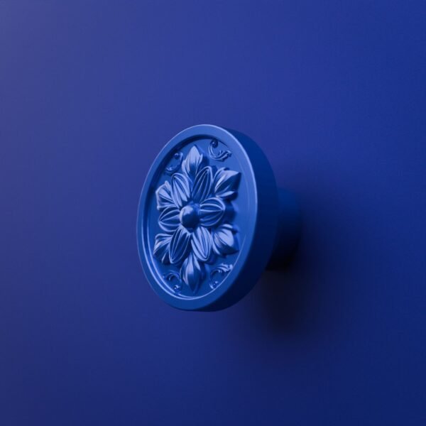 Rond Classica — Rosace — M — Bleu Electrique