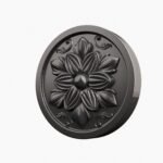 Rond Classica Rosace Gris Titane - Holdon Paris