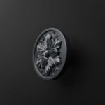 Rond Classica Rosace Gris Titane - Holdon Paris