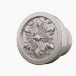 Rond Classica Rosace Gris argenté - Holdon Paris