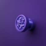Rond Classica Rosace Lilas Sombre - Holdon Paris