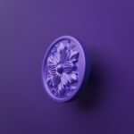 Rond Classica Rosace Lilas Sombre - Holdon Paris