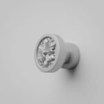 Classica Round, Rosette, S, White Snow