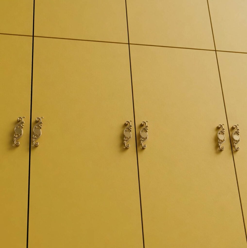 Poignée jaune Baroque