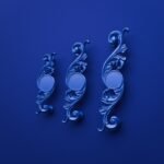 Classica Arabesque, M, Electric Blue, size comparison