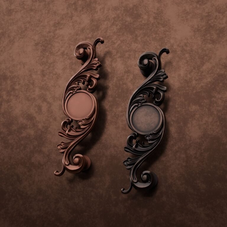 Comparaison des finitions — poignée de meuble Arabesque Classica Essentiel Cuivre L — Holdon Paris