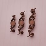 Comparaison des tailles — poignée de meuble Arabesque Classica Essentiel Cuivre Satiné — Holdon Paris