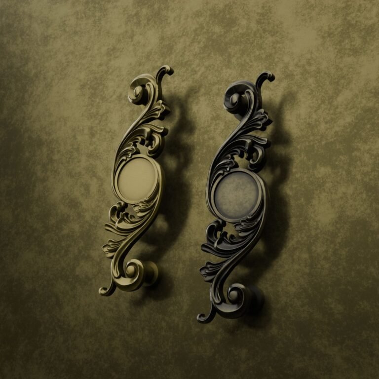 Comparaison des finitions — poignée de meuble Arabesque Classica Essentiel Laiton L — Holdon Paris