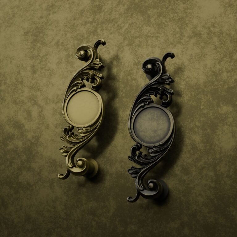 Comparaison des finitions — poignée de meuble Arabesque Classica Essentiel Laiton M — Holdon Paris