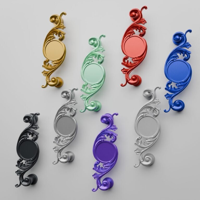 Comparaison des finitions — poignée de meuble Arabesque Classica Essentiel Résine Biosourcée M — Holdon Paris