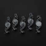Classica Arabesque, Rosette, M, Titanium Gray, pattern comparison