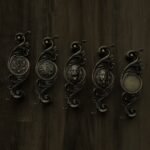 Classica Arabesque, Rosette, M, Antique Brass, pattern comparison