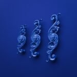 Classica Arabesque, Sleeping Lion, M, Electric Blue, size comparison