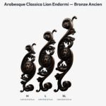 Poignée Arabesque Classica Lion Endormi Bronze Ancien — comparaison des tailles — Holdon Paris