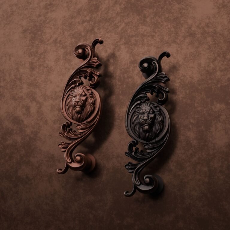 Classica Arabesque, Sleeping Lion, M, Satin Copper, finish comparison