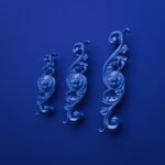 Arabesque Classica, Lion Rugissant, M, Bleu Electrique, Größenvergleich
