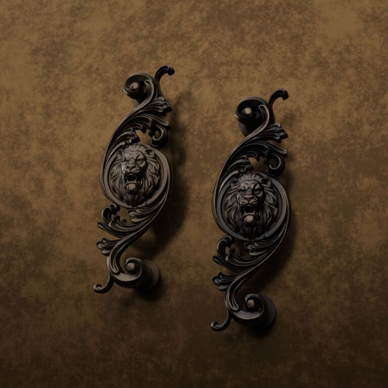 Comparaison des finitions — poignée de meuble Arabesque Classica Lion Rugissant Bronze M — Holdon Paris