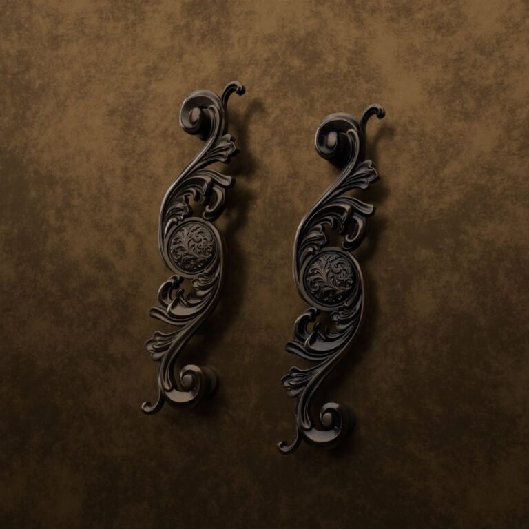 Comparaison des finitions — poignée de meuble Arabesque Classica Rinceaux Bronze XL — Holdon Paris