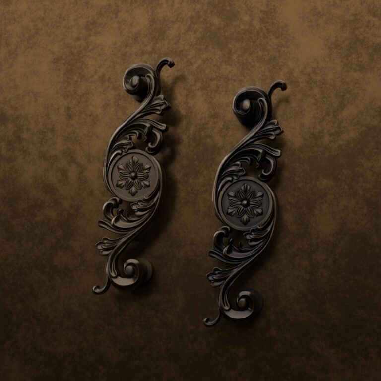 Comparaison des finitions — poignée de meuble Arabesque Classica Rosace Bronze L — Holdon Paris