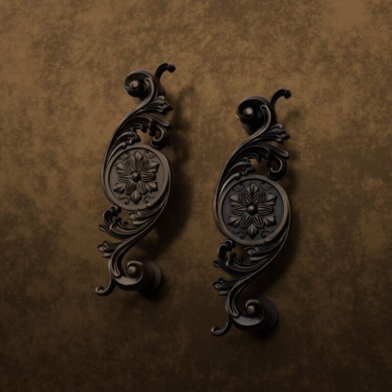 Comparaison des finitions — poignée de meuble Arabesque Classica Rosace Bronze M — Holdon Paris