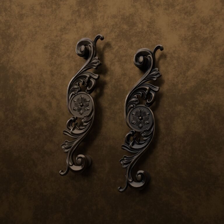 Comparaison des finitions — poignée de meuble Arabesque Classica Rosace Bronze XL — Holdon Paris