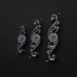 Classica Arabesque, Rosette, M, Titanium Gray, size comparison