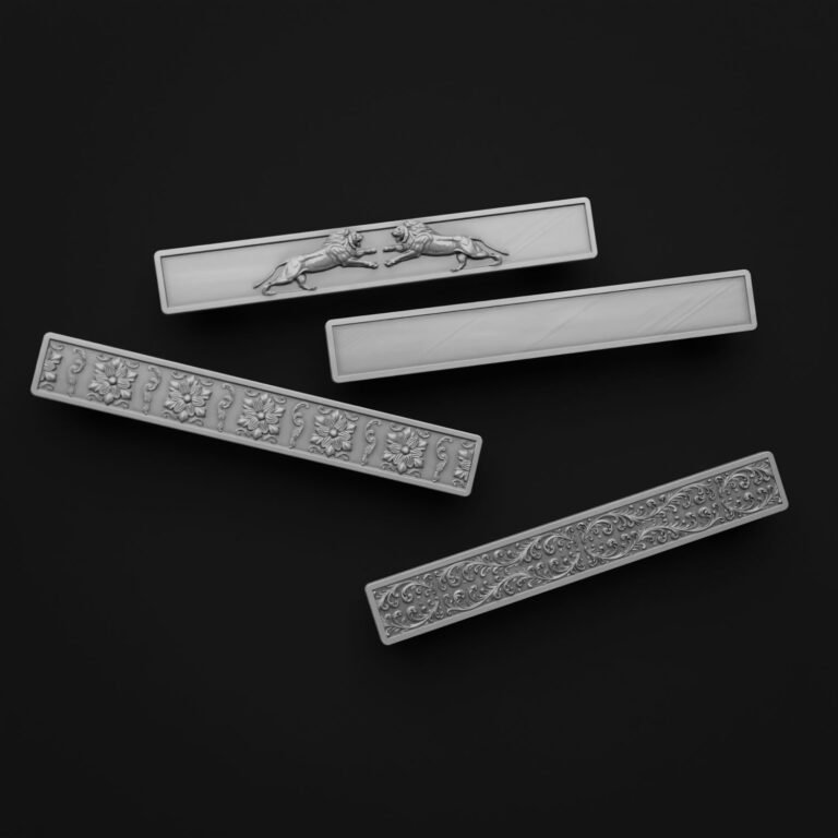 Comparaison des motifs — poignée de meuble Barre Palazzo Aluminium Satiné L — Holdon Paris